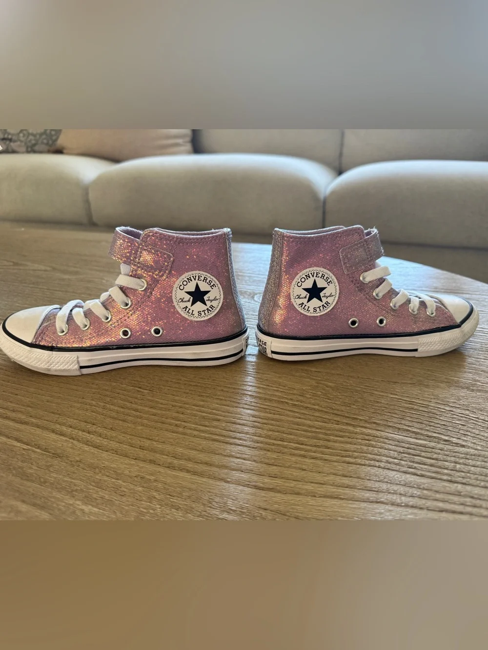 Purple converse easy on size 12 kids